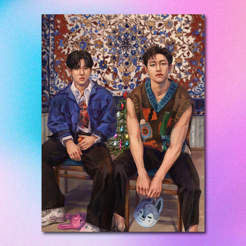 Арт принт / lily_betty_ / STRAY KIDS / Чанбин & Бан Чан