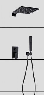 36095-C Смеситель встраиваемый для душа с 2-функ. (ЧЕРНЫЙ) HansenPRO (5/1шт)