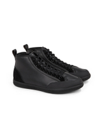 Кожаные кроссовки Calvin Klein - черный(HM0HM01586)