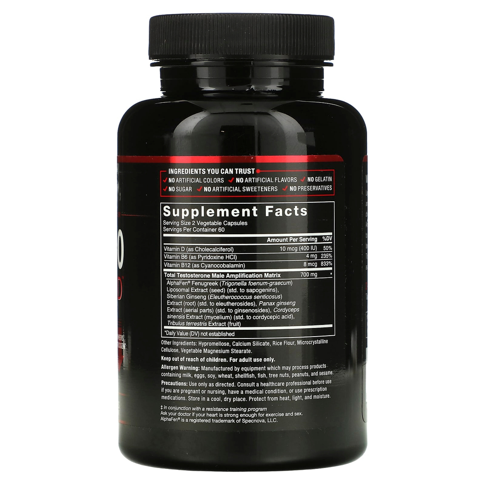 Force Factor, Test X180 Legend ™, 120 капсул