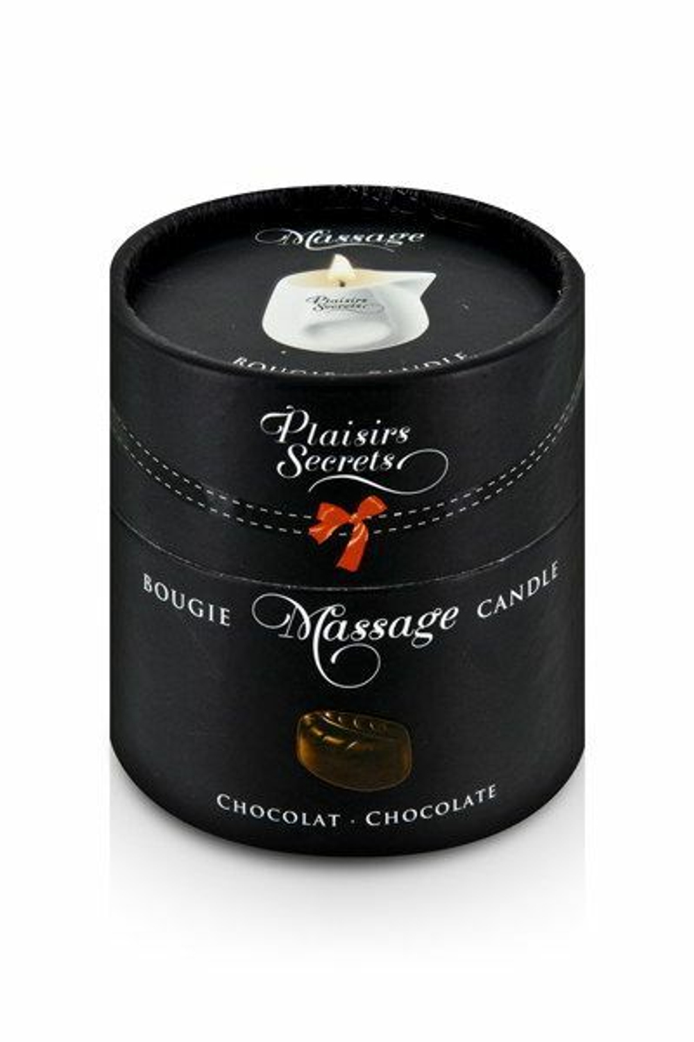 Массажная свеча с ароматом шоколада Bougie de Massage Gourmande Chocolat - 80 мл.