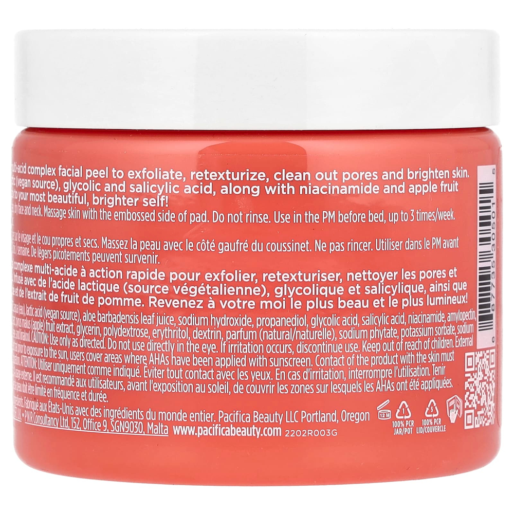 Pacifica, Glow Baby, осветляющие пилинги, 60 шт.