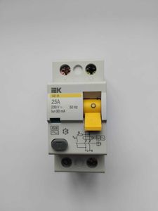 Устройство защитного отключения ВД1-63 ИЭК 2Р 25А 30mA MDV10-2-025-030 IEK