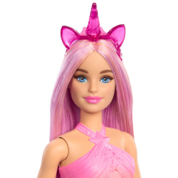 Barbie Fashionistas - Кукла Barbie Единорог в розовом наряде HRR13 / артикул   HRR12 HRR13  / GTIN 194735183623