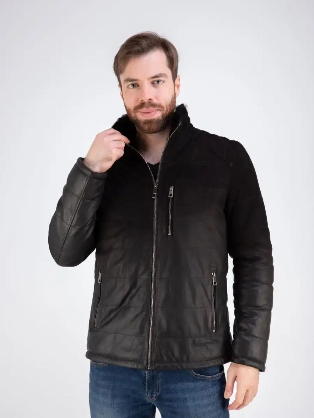 Куртка из натуральной кожи и замша Турция