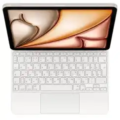 Чехол-клавиатура Apple Magic Keyboard MDFW4 совместимая с iPad Air 13 (2025) (русская гравировка) белая