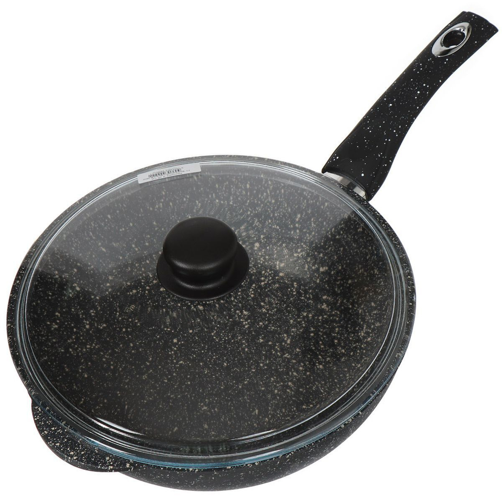 Сотейник алюминий, 26 см, антиприг, Горница, Гранит, ст2611аг, с крыш