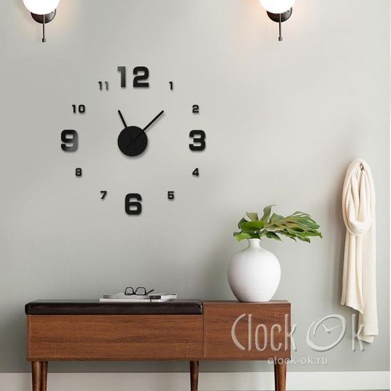 Настенные 3D часы Hi Tech