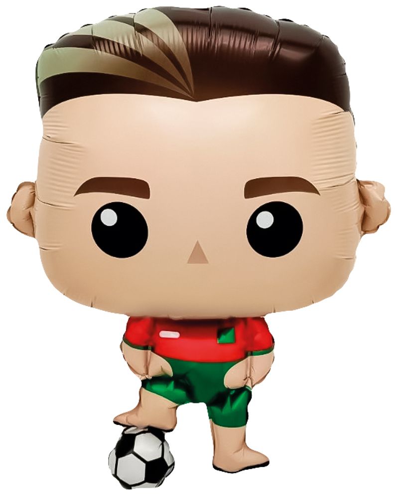 Шар (27&#39;&#39;/69 см) Фигура, Футболист, 1 шт.