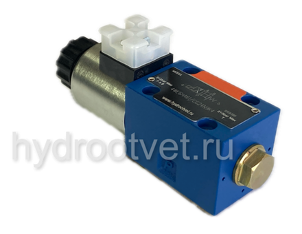 4WE6C61/CG24N9K4 - Гидрораспределитель золотниковый Ду 6 с электроуправлением, схема C (574), электроуправление G24, возврат - пружинный