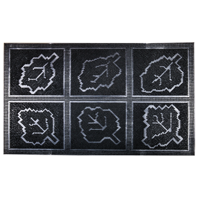 Коврик грязезащитный 2040 (RPM) 6 листьев 40x60смх7мм 1-3шт.