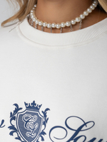 Свитшот оверсайз с принтом old money