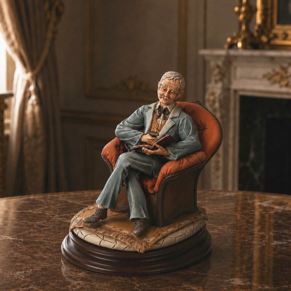 Фарфоровая мануфактура Capodimonte «Коллекционер марок»
