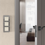 Выключатель одноклавишный с подсветкой (айвори матовый)