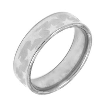 Кольцо стальное Звезда (044)