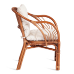 ТЕРРАСНЫЙ КОМПЛЕКТ " NEW BOGOTA " (2 кресла + стол) /с подушками/коричневый кокос