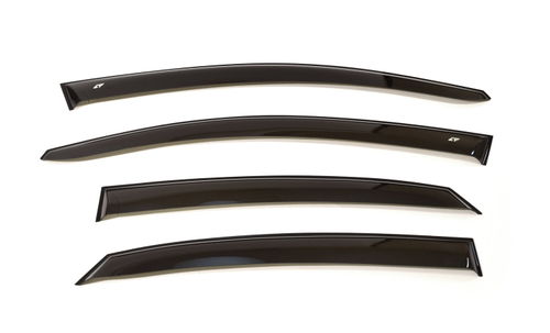 Дефлекторы боковых окон Cobra Tuning на Hyundai Solaris (HCR) седан 2017 широкие арт.HE25617