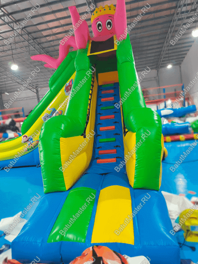 Водная горка «Король Осьминогов», 6×6×5,5 м