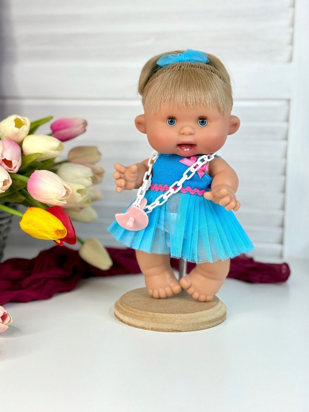 Пупс Nines 26см PEPOTE с закрывающими глазками (N804A1)
