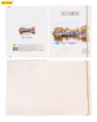 Скетчбук А5 Soft Touch Города. Причал (7БЦ, 64 л, 100 г, на резинке) 64-9326