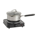 Плита электрическая Econ, ECO-134HP, 1000 Вт, 1 конф, диск, эмаль, механ, пер повор, чер