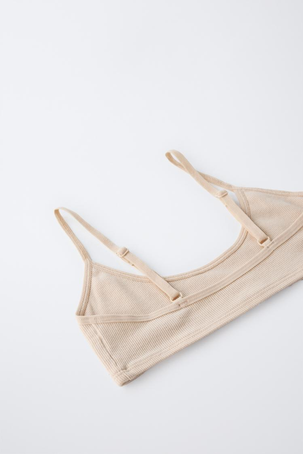 ZARA НАБОР ИЗ ТРЕХ ТОПОВ В РУБЧИК С НАШИВКОЙ, ТЕЛЕСНО-РОЗОВЫЙ