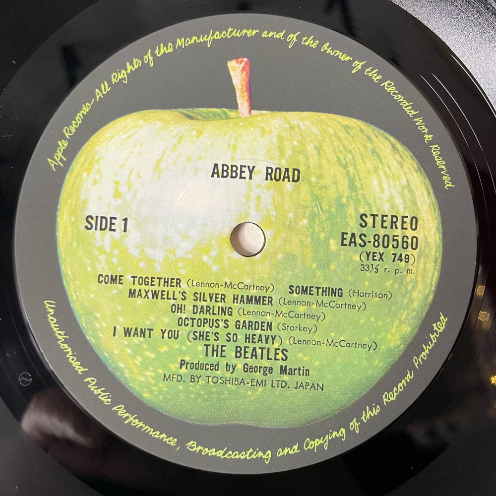 Винтажная виниловая пластинка LP The Beatles Abbey Road (Japan 1976) (Obi) Maxwell's Silver Hammer