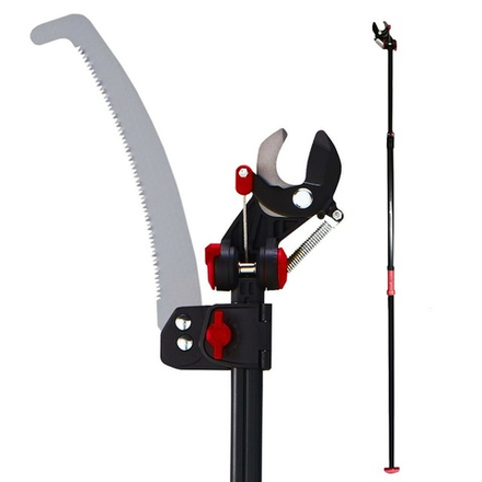 2346 OKINAWA Сучкорез плоскостной с ножовкой 300 мм, D32 мм, телескопическая штанга 246-400 мм