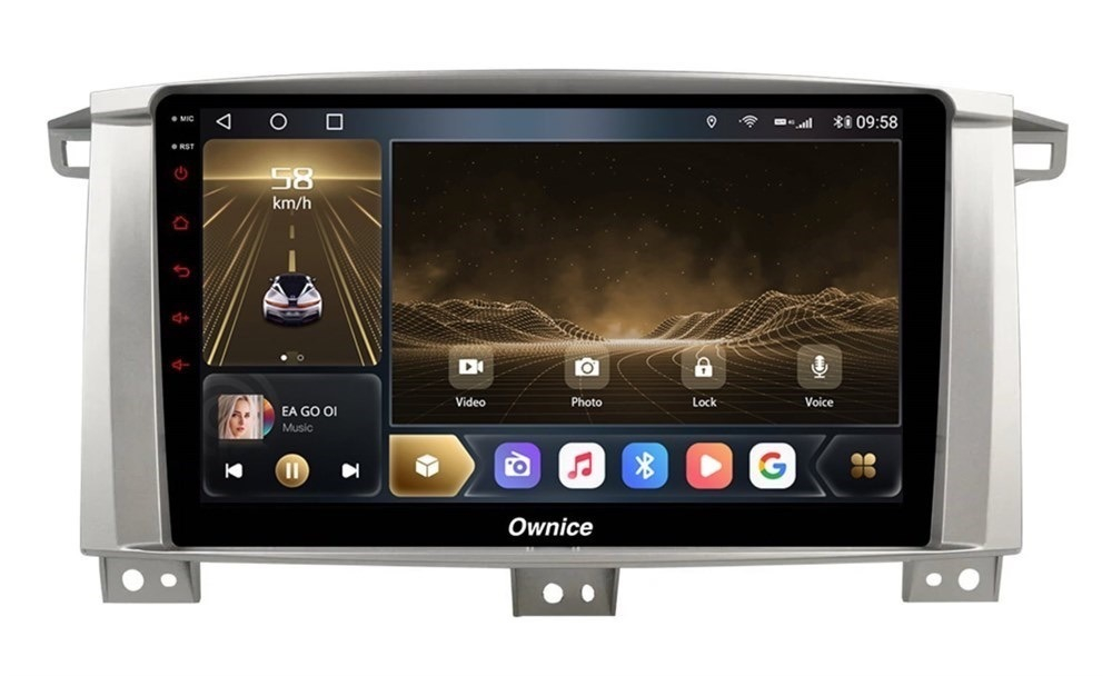 Штатная магнитола OWNICE OL-9681-Q для Toyota Land Cruiser 105 2002-2008 на Android 10.0