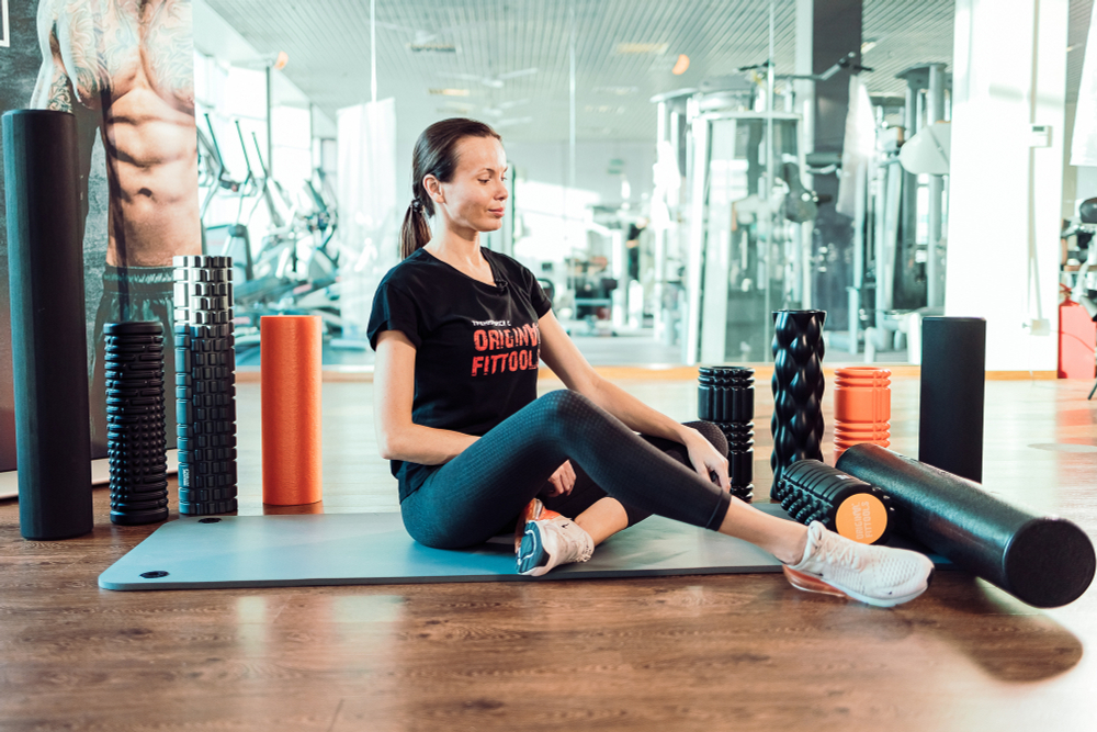 Цилиндр для пилатес EVA 90 см премиум (высокая плотность)