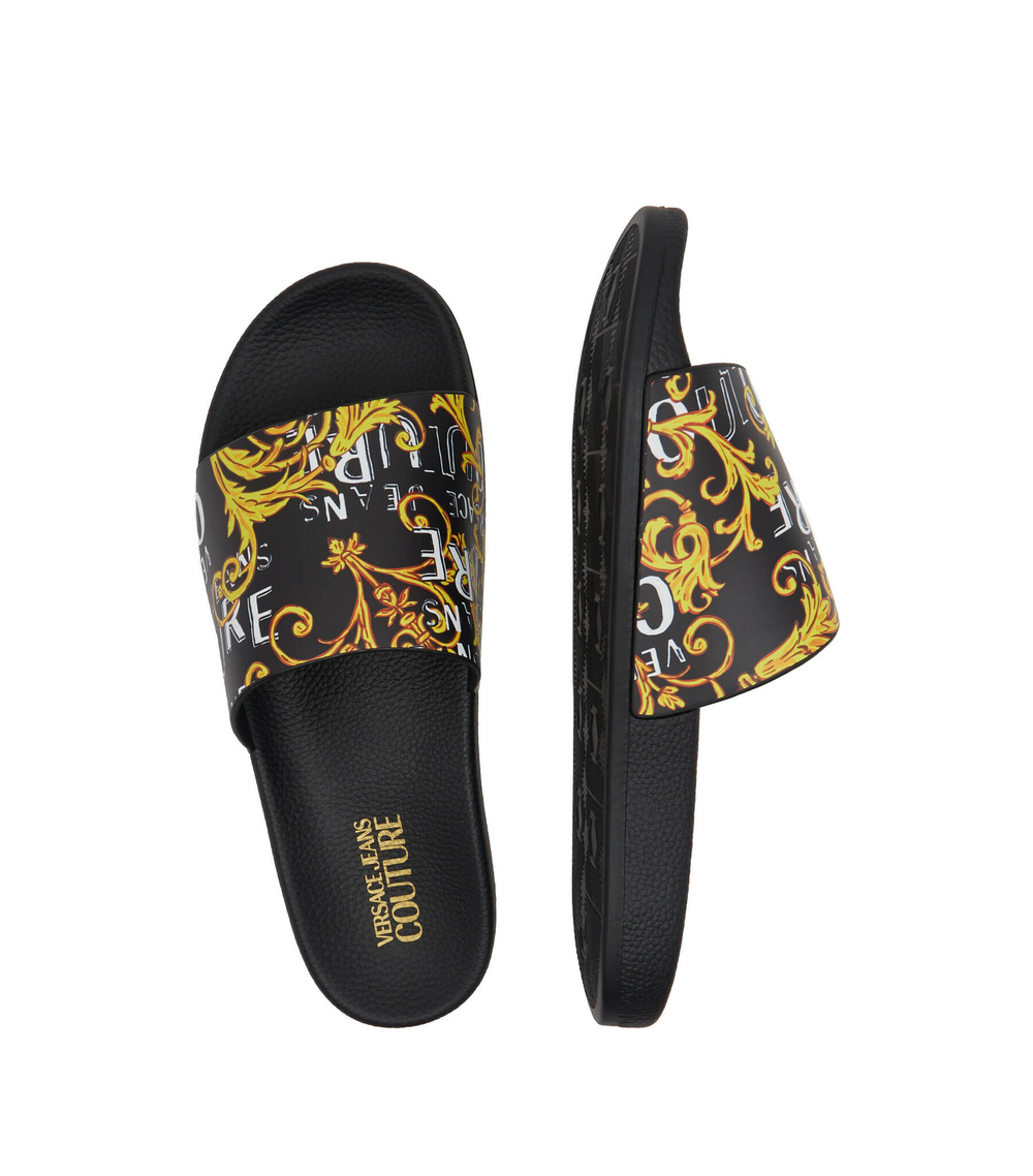 Шлепанцы Versace Jeans Couture - черный(74YA3SQ4ZS631)