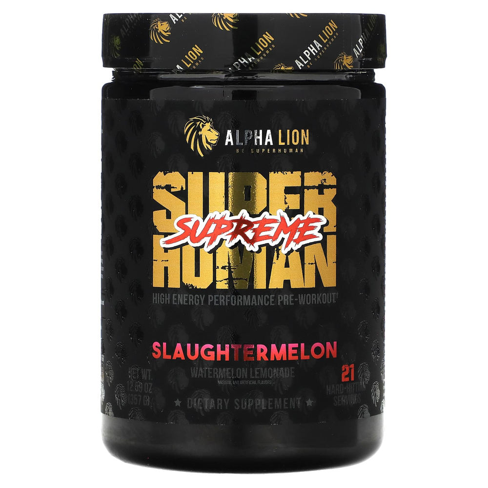 ALPHA LION, SuperHuman Supreme, дыня, арбузный лимонад, 357 г (12,59 унции)