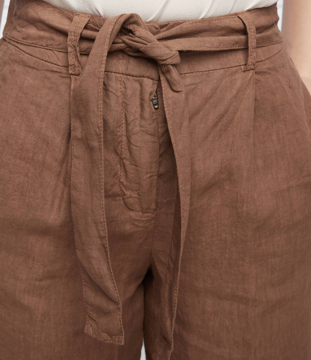 льняное шорты Peserico - коричневый(P04204T0 01617)