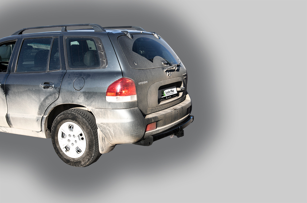 Фаркоп Лидер-Плюс для HYUNDAI SANTA FE CLASSIC (SM) (ТАГАЗ) 2001-2006, 2007-2012 ( ШАР ВСТАВКА 50*50 ) с электрикой и сертифкатом в комплекте арт.(H205-E)