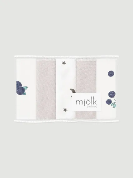 Нагрудник Mjolk текстиль 5 шт.
