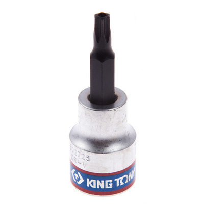 KING TONY (302725) Насадка (бита) торцевая 3/8", L = 50 мм, TORX с отверстием, T25
