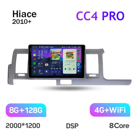 Teyes CC4 Pro 10,2"для Toyota Hiace 2010+ (прав)