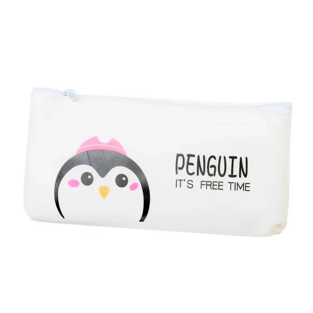 Пенал-косметичка Basir без наполнения, 19*9*5 см, серия "Животные", силиконовый, 3 цвета ассорти