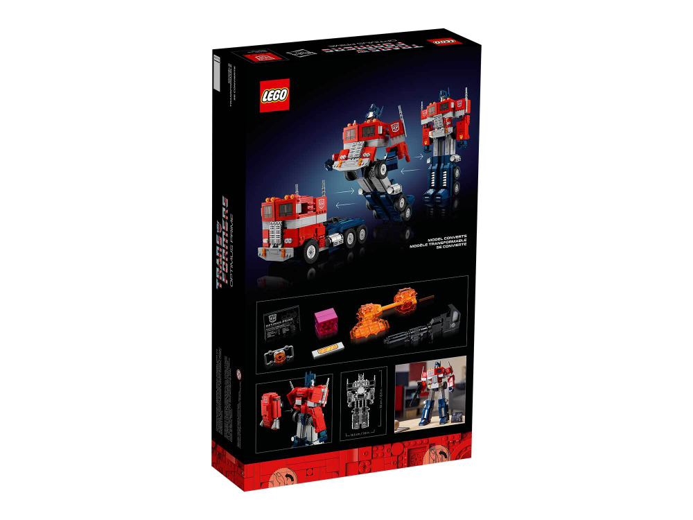 LEGO Transformers 10302 Оптимус Прайм — коллекционный набор-трансформер