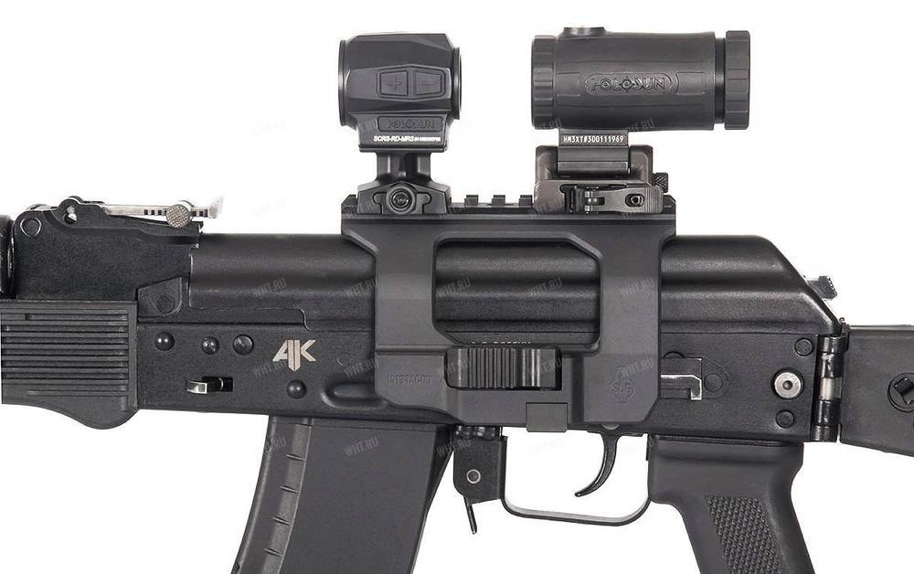 Боковой быстросъемный кронштейн SAG AK TAC с Picatinny/ACOG на Сайга, АК, АКМ, АК47, ВПО и аналоги
