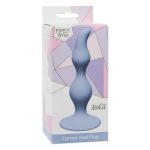 Голубая анальная пробка 12,5см Lola Games First Time Curved Anal Plug Blue 4105-02Lola