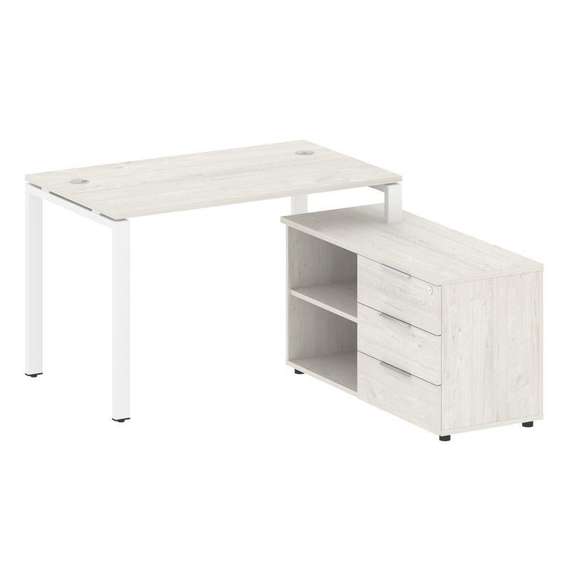 Метал Систем Рабочая станция с тумбой на П-образном м/к БП.РС-СТС-2.2 (R)