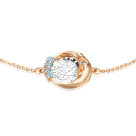 Браслет «Верный спутник» (пожелание счастья) из комбинированного золота c топазами Артикул: 05-0651-00-201-1111-75