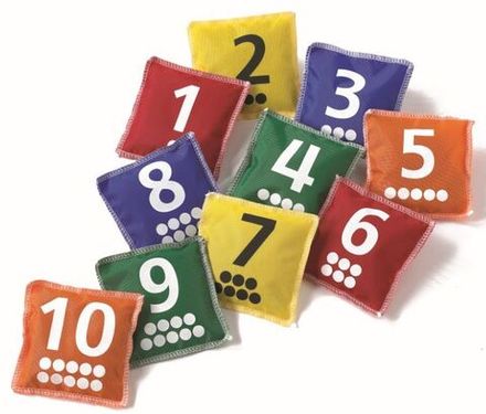 Мешочки с цифрами. Набор 10 шт (в пакете)