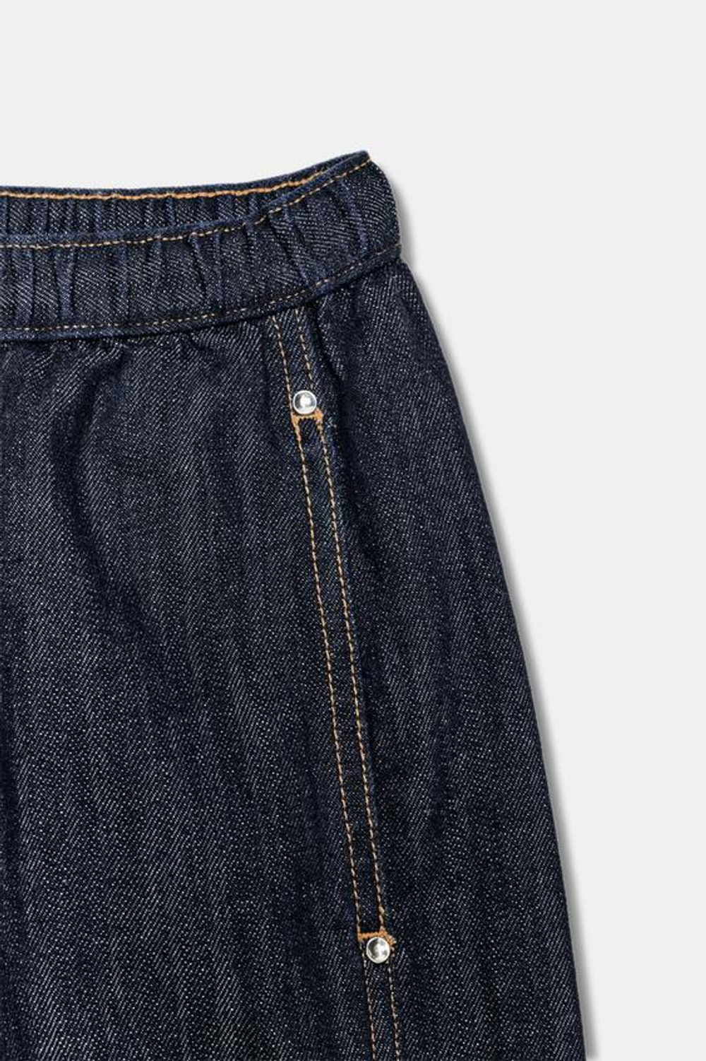 ZARA ДЖИНСЫ Z1975 JOGGER WIDE LEG СО СРЕДНЕЙ ПОСАДКОЙ, СИНИЙ