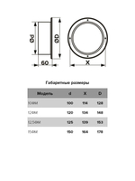Фланец ФМ D120 D148 окраш.сталь ERA