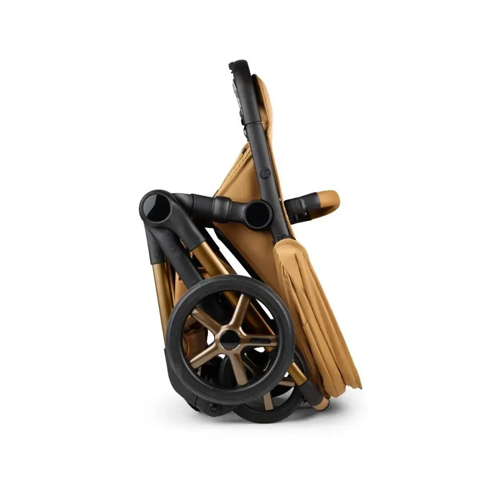 Коляска 2 в 1 Bugaboo Fox 5 Complete Noir Limited Edition Amber Glow