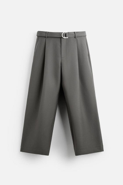 ZARA X NANUSHKA КОСТЮМНЫЕ БРЮКИ, ЗЕЛЕНЫЙ