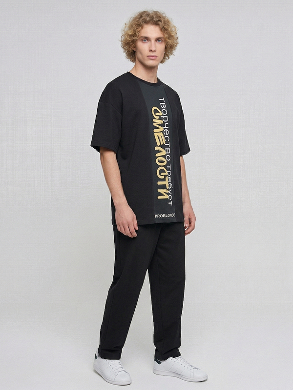 Футболка для парикмахеров НУМЕРО 1 мужская принт Смелость