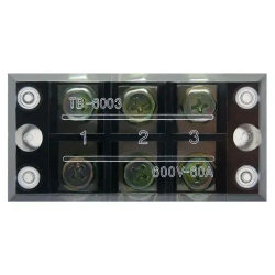 Клемник силовой 60 Ампер 3 полюсный